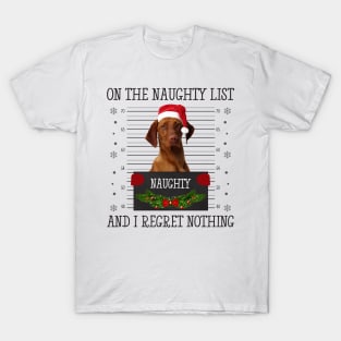 On The Naughty List, And I Regret Nothing T-Shirt